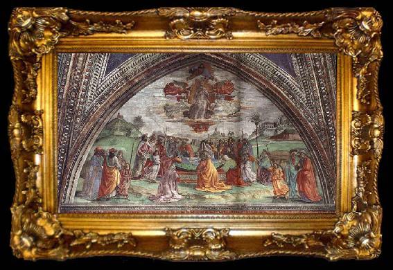 framed  GHIRLANDAIO, Domenico Death and Assumption of the Virgin, ta009-2